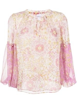 Misa Los Angeles Renata floral-print blouse - Pink