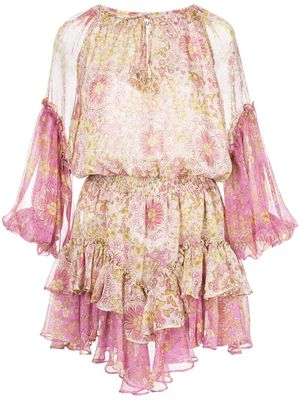 Misa Los Angeles Viviana floral-print mini dress - Pink