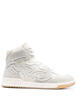 MISBHV appliqué logo hi-top sneakers - White