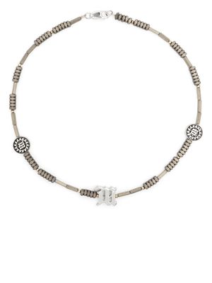 MISBHV charm-embellished hematite necklace - Silver
