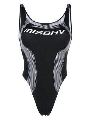MISBHV contouring-panel bodysuit - Black