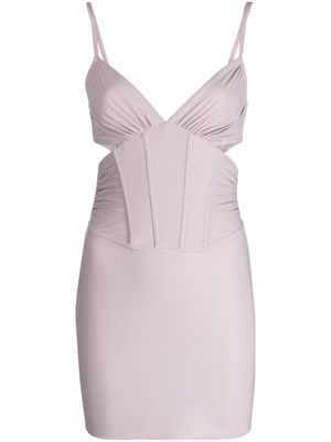 MISBHV corset-style cut-out minidress - Purple