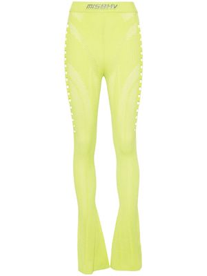 MISBHV cut-out flared trousers - Green