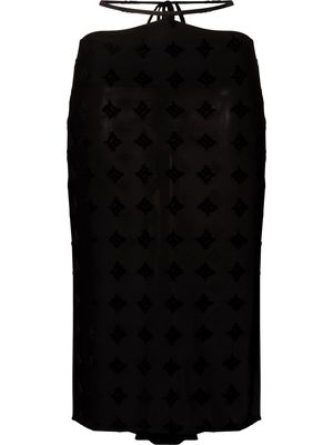 MISBHV cut-out pencil skirt - Black