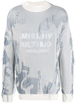 MISBHV distressed knitted sweatshirt - Blue