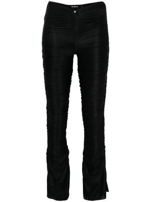 MISBHV draped-design trousers - Black