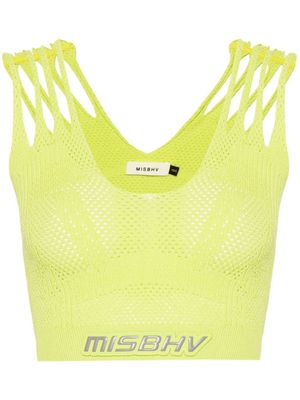 MISBHV Future mesh crop top - Green