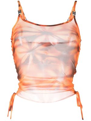 MISBHV graphic-print sleeveless top - Orange