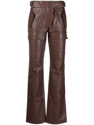 MISBHV high-rise flared trousers - Brown