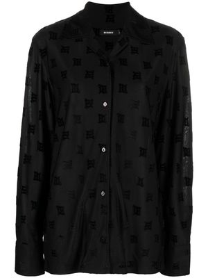 MISBHV inner-strap velour shirt - BLACK