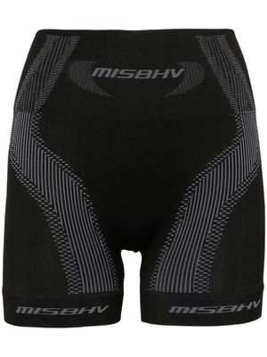 MISBHV jacquard-logo cycling shorts - Black