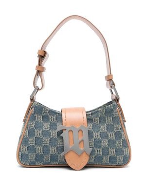 MISBHV jacquard-monogram shoulder bag - Blue