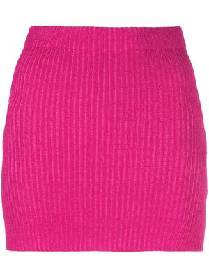 MISBHV knitted cut-out miniskirt - Pink