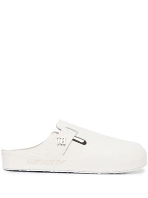 MISBHV La Slide logo-embossed slides - White