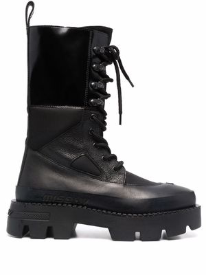 MISBHV lace-up leather boots - Black