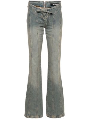 MISBHV Lara low-rise flared jeans - Blue