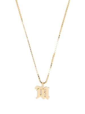 MISBHV letter pendant necklace - Gold