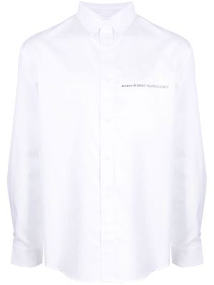 MISBHV logo-detail cotton shirt - White