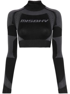 MISBHV logo-embroidered compression top - Black