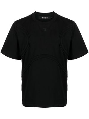 MISBHV logo-embroidered cotton T-shirt - Black