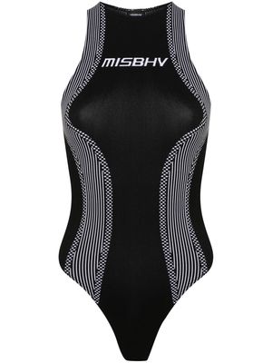 MISBHV logo-jacquard performance bodysuit - Black