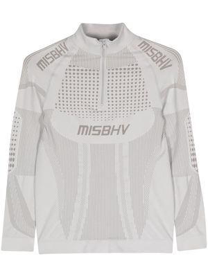 MISBHV logo-jacquard performance top - Grey