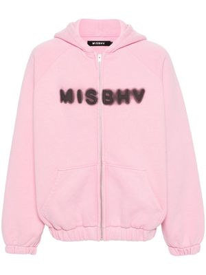 MISBHV logo-print cotton hoodie - Pink