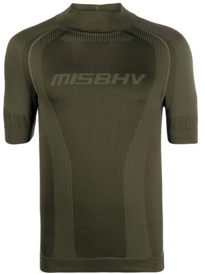 MISBHV logo print fitted top - Green