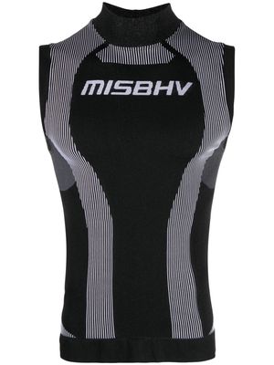 MISBHV logo-print stretch performance T-shirt - Black