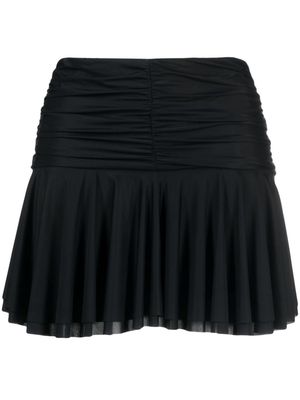 MISBHV low-rise ruched miniskirt - Black
