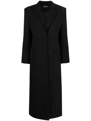 MISBHV mid-length single-breasted coat - Black