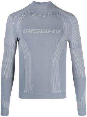 MISBHV mock-neck long-sleeve top - Grey