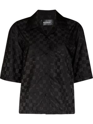 MISBHV monogram pattern boxy shirt - Black