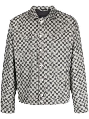 MISBHV monogram-pattern shirt jacket - Neutrals