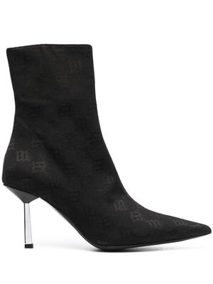 MISBHV monogram pointed-toe boots - Black