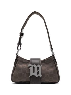 MISBHV monogram-print leather shoulder bag - Brown