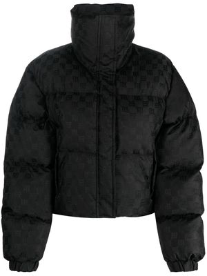 MISBHV monogram-print padded jacket - Black