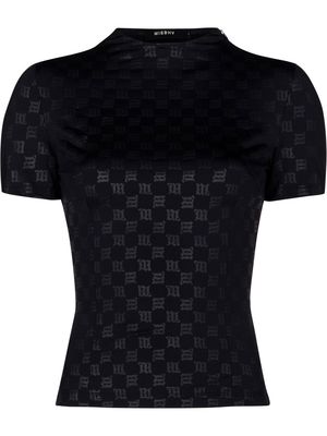 MISBHV monogram-print short-sleeved T-shirt - Black