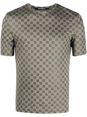 MISBHV monogram-print short-sleeved T-shirt - Green