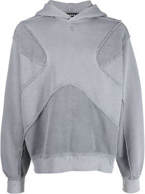 MISBHV panelled-design hoodie - Grey