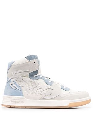 MISBHV panelled hi-top sneakers - White