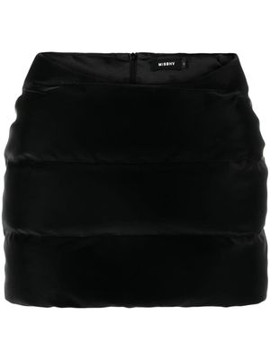 MISBHV Puffer Trinity Latex padded miniskirt - Black