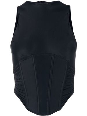 MISBHV ruched corset top - Black