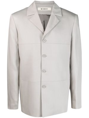 MISBHV single-breasted button-up blazer - Grey