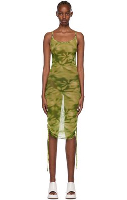 MISBHV SSENSE Exclusive Green Nylon Mini Dress