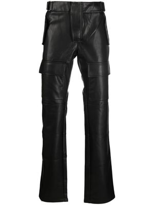 MISBHV straight-leg biker trousers - Black