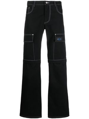 MISBHV straight-leg cargo trousers - Black