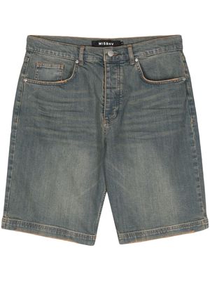 MISBHV Sunset washed denim shorts - Blue