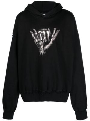 MISBHV The Dark Echo cotton hoodie - Black
