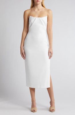 MISHA COLLECTION Marcy Strapless Dress in Ivory